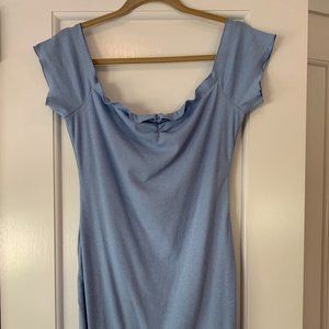 PrivacyPlease brand, bodycon blue dress